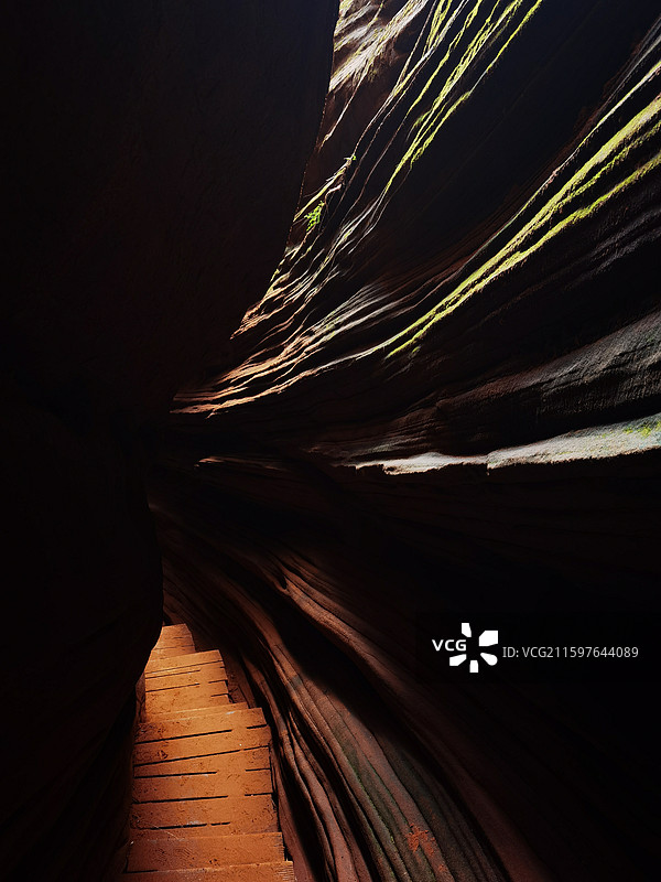 陕西省榆林市波浪谷风景图片素材