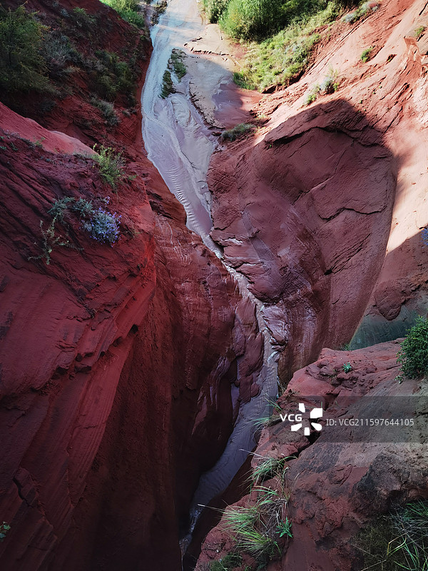 陕西省榆林市波浪谷风景图片素材