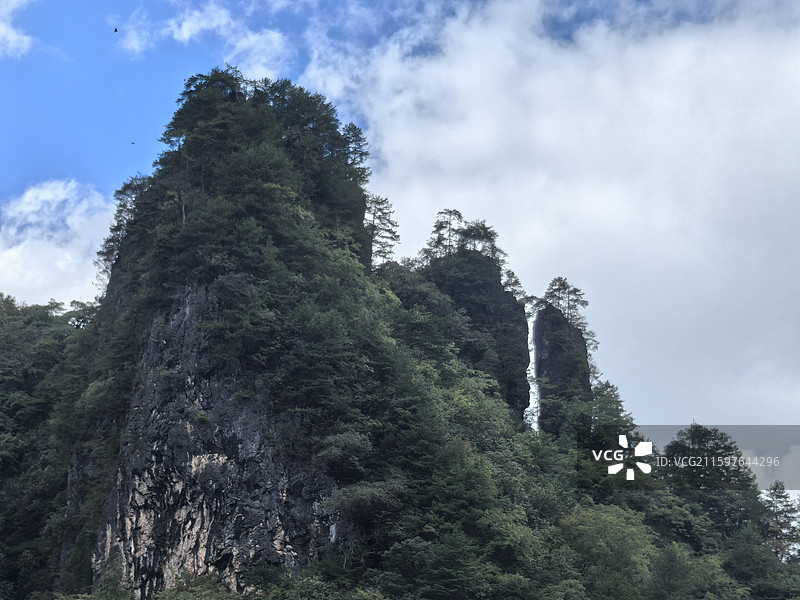 亢谷一线天山峰图片素材