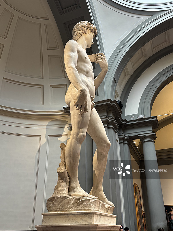 大卫像侧面-佛罗伦萨学院美术馆图片素材