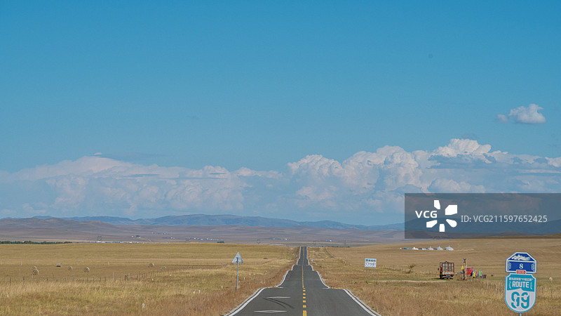 锡林郭勒西乌旗99号公路图片素材