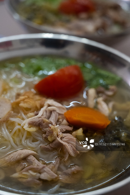 鸡肉蟹仔粉图片素材