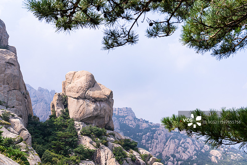 山东青岛崂山仰口风景图片素材