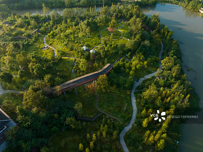 龙凤古镇半岛公园风景图片素材