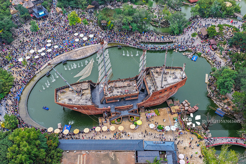 开封万岁山武侠城图片素材