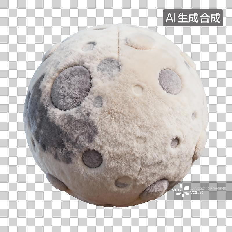 【AI数字艺术】毛绒质感的星球元素图片素材