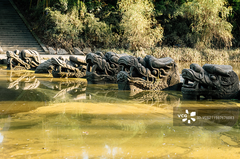 泸州市泸县龙脑桥暴雨后景观图片素材