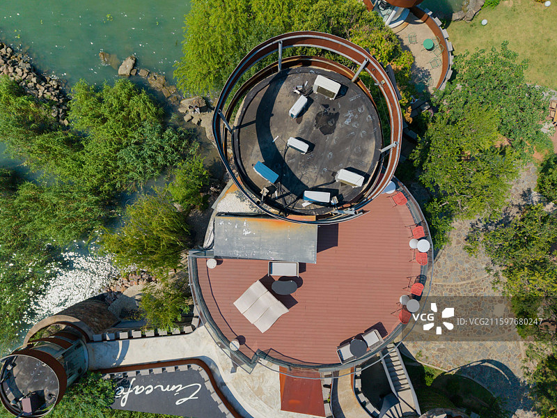 苏州西山风景区凤凰台建筑环境之美！图片素材