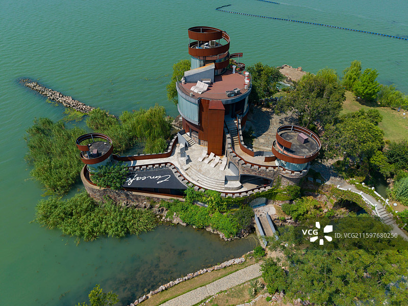 苏州西山风景区凤凰台建筑环境之美！图片素材