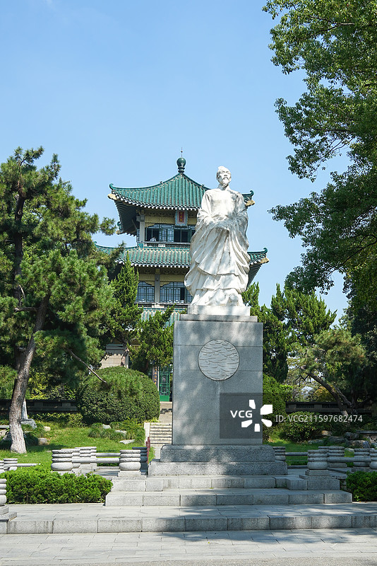 武汉东湖行吟阁图片素材