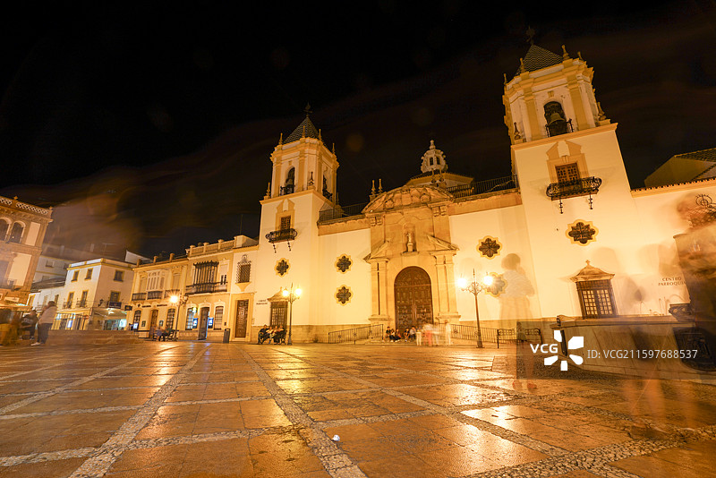 西班牙 安达卢西亚大区 马拉加省 龙达 Plaza del Socorro图片素材