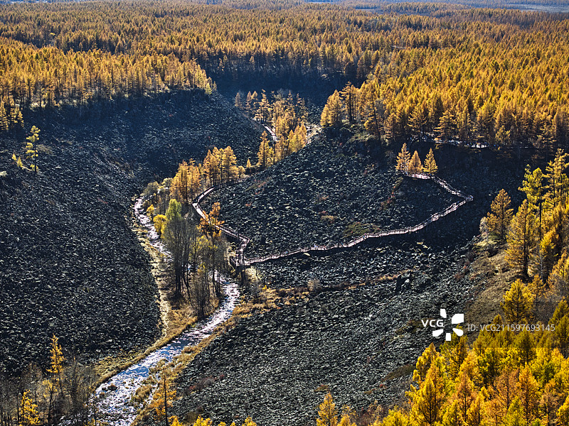 阿尔山大峡谷图片素材