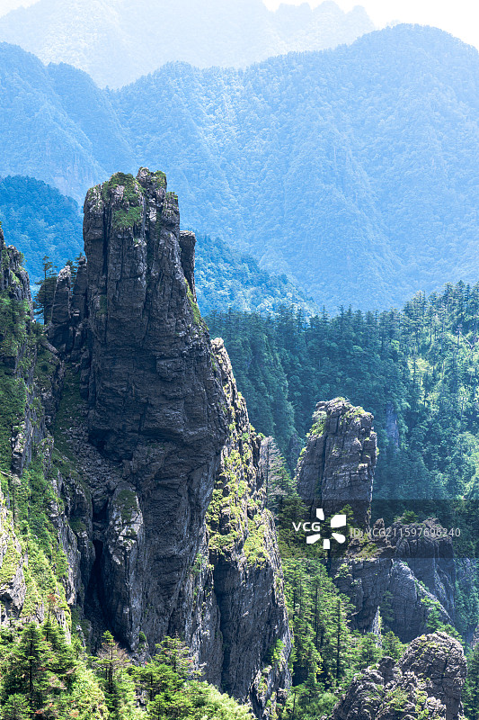 湖北神农架板壁岩景区图片素材