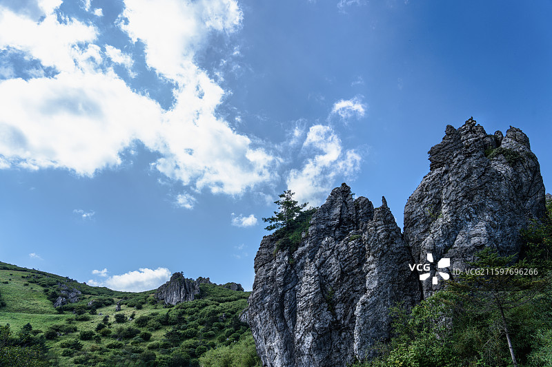 湖北神农架板壁岩景区图片素材