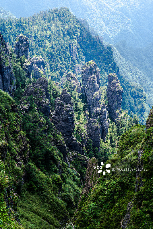 湖北神农架板壁岩景区图片素材