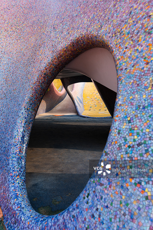 烟台金沙滩景区的儿童游乐设施图片素材