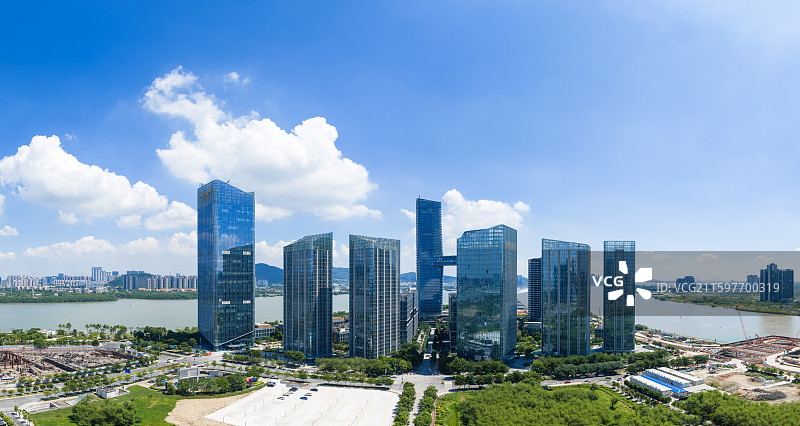 广州市南沙区灵山岛尖明珠湾CBD图片素材