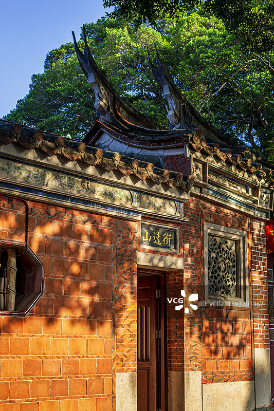 泉州武当山真武圣庙衔远山门特写图片素材