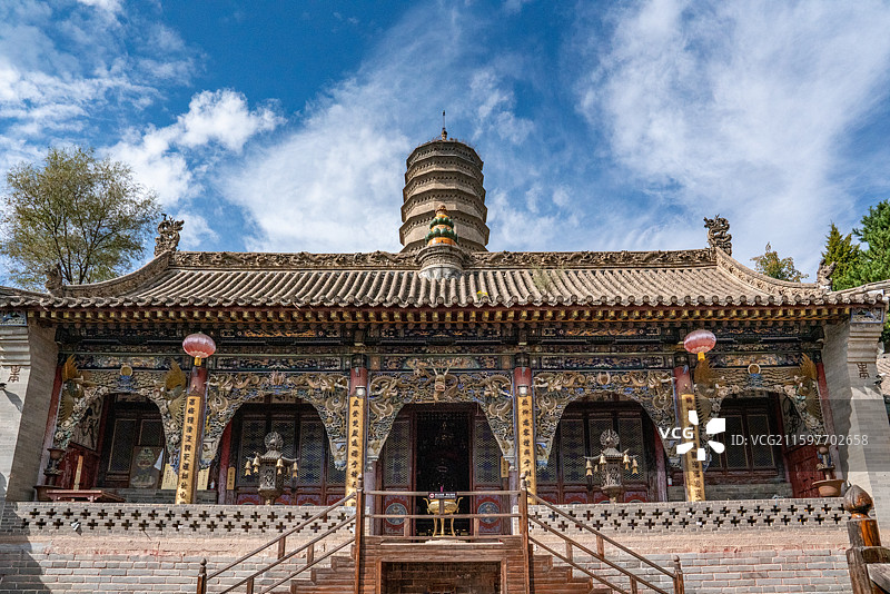 五台山尊胜寺图片素材