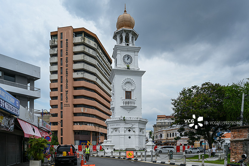 世界遗产马来西亚槟城乔治镇历史建筑图片素材