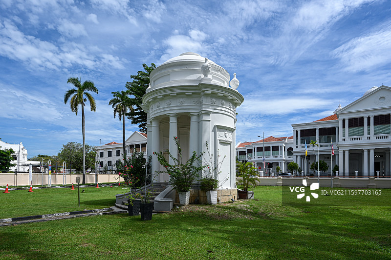 世界遗产马来西亚槟城乔治镇历史建筑图片素材