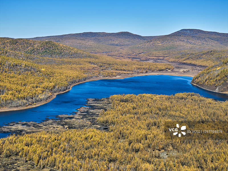 阿尔山公仙鹤湖图片素材
