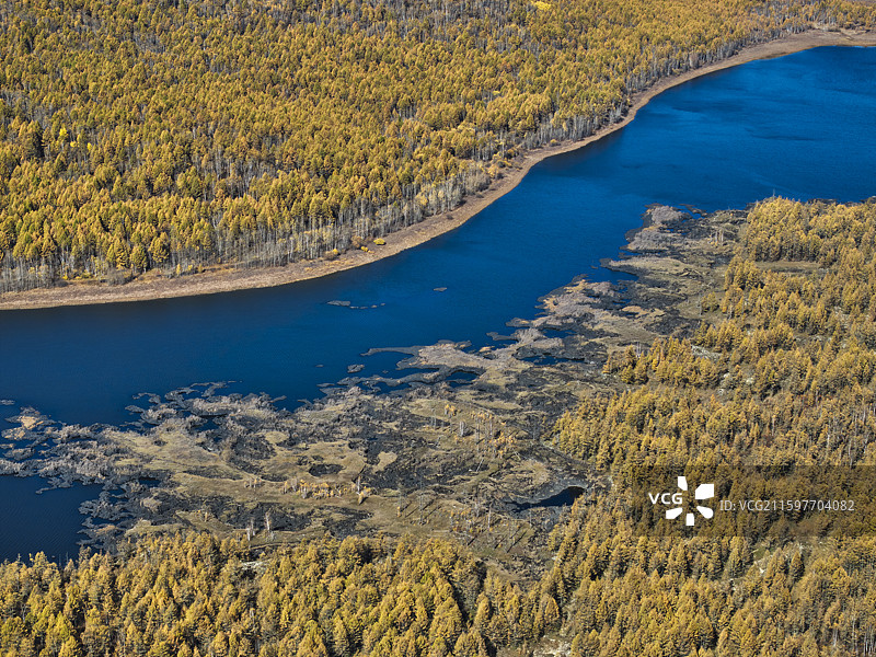阿尔山公仙鹤湖图片素材