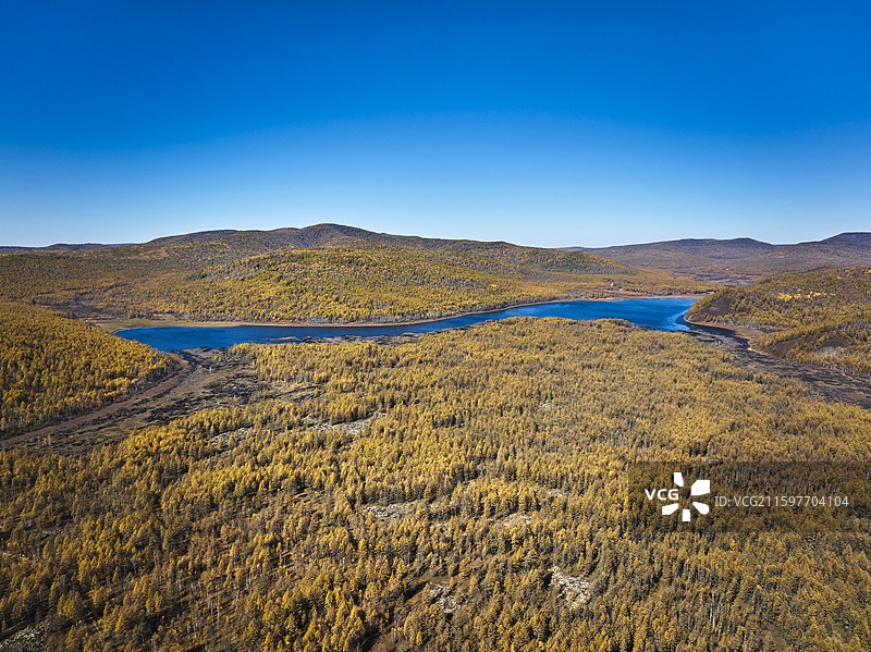 阿尔山公仙鹤湖图片素材
