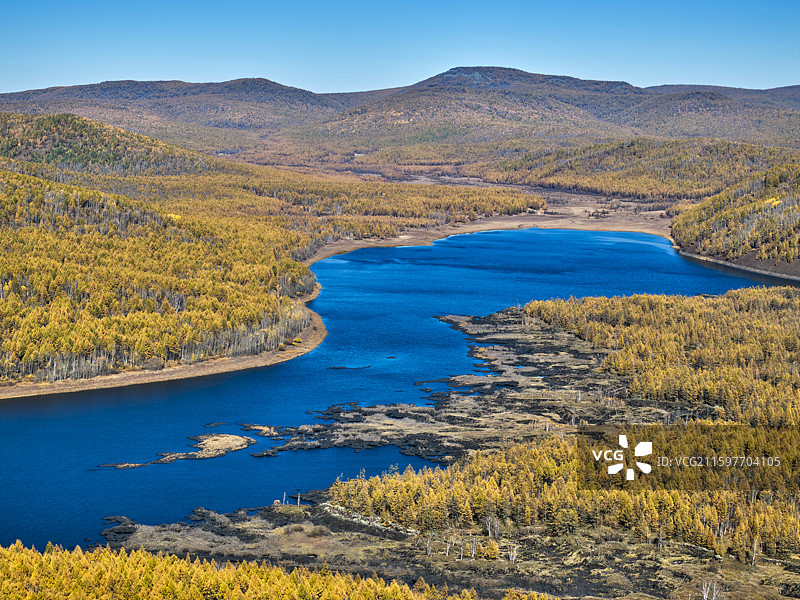 阿尔山公仙鹤湖图片素材