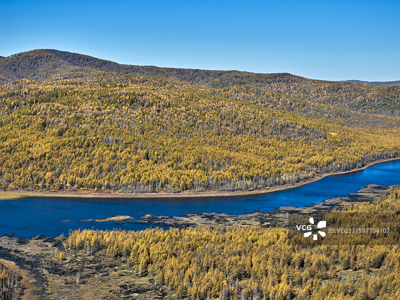 阿尔山公仙鹤湖图片素材