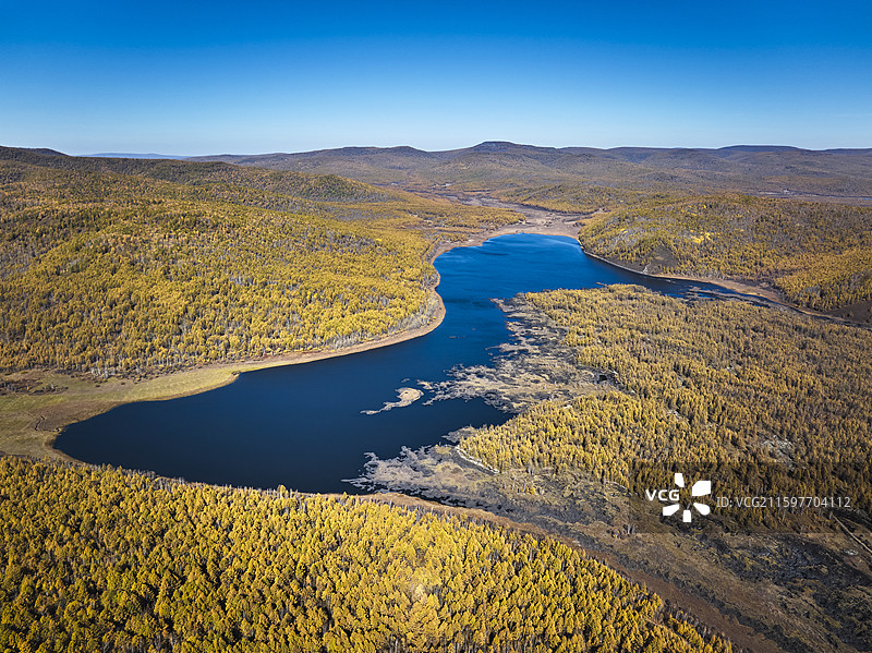 阿尔山公仙鹤湖图片素材