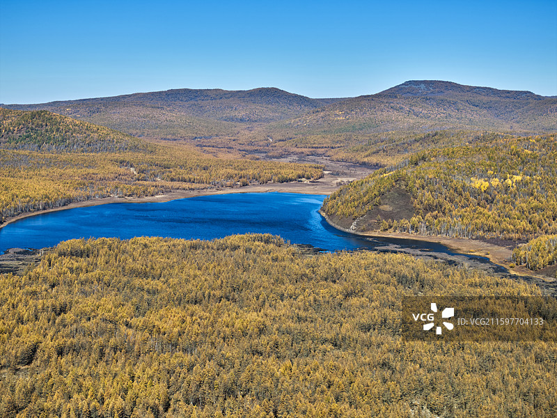 阿尔山公仙鹤湖图片素材