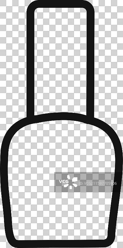 指甲油图标线性图形标志图片素材