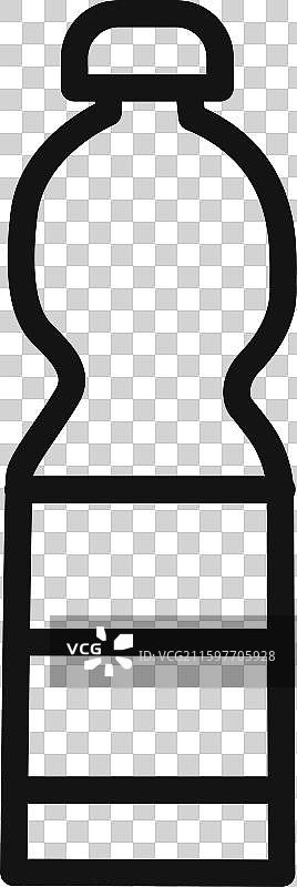 水瓶图标线性图形标志图片素材