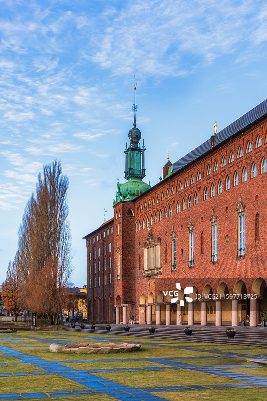 Sweden，斯德哥尔摩市政厅Stockholms Stadshus，国王岛Kungsholmen图片素材