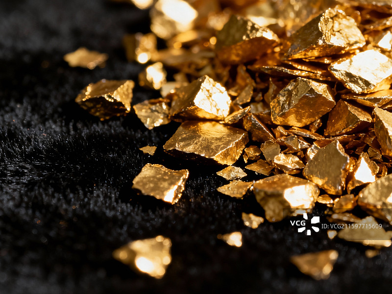 金沙碎金子碎黄金足金千足金纯金足金9999纯金图片素材