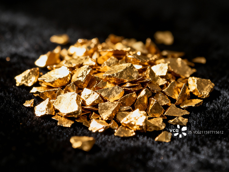 金沙碎金子碎黄金足金千足金纯金足金9999纯金图片素材