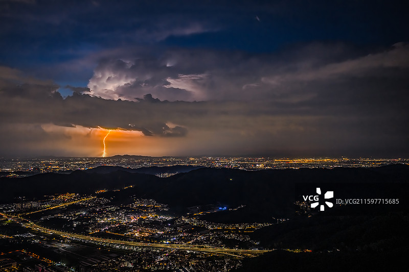 雷暴闪电图片素材