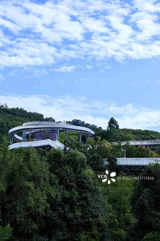 龙泉山空中栈道图片素材