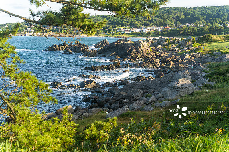 日本八户种差海岸图片素材