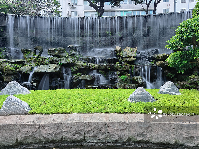 东濠涌瀑布群图片素材