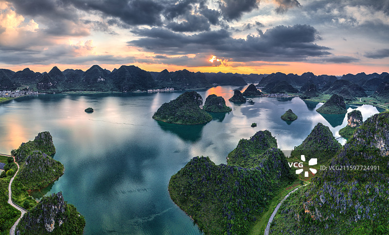 渠洋湖图片素材