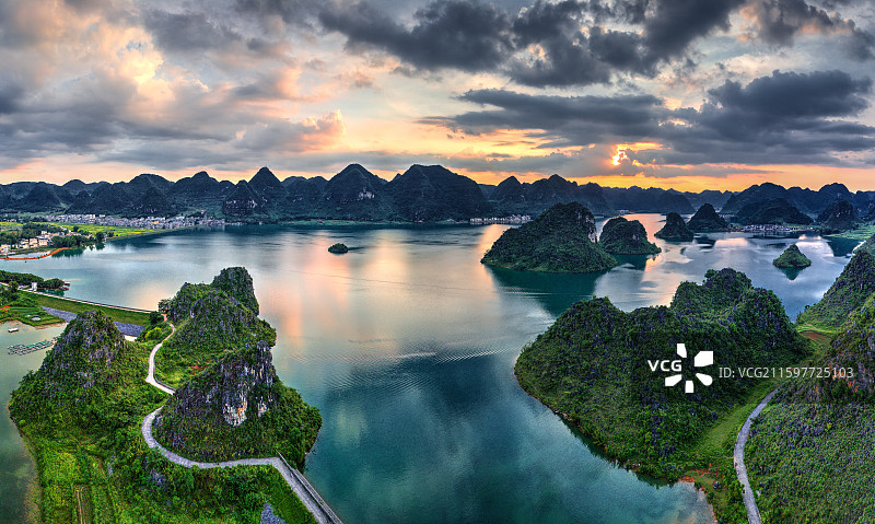 渠洋湖图片素材