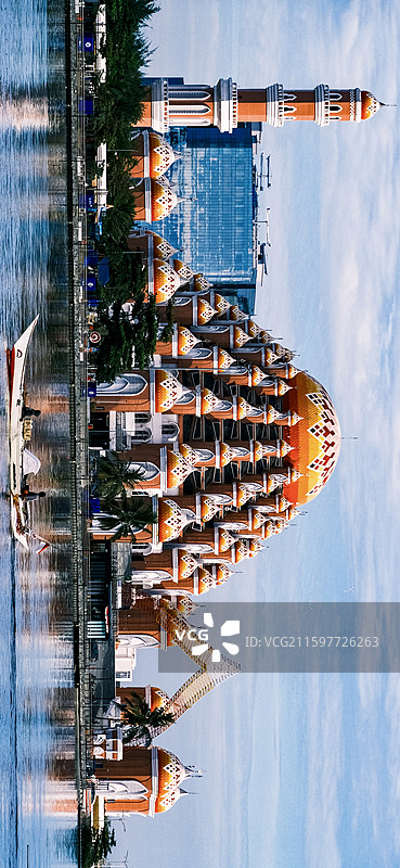 印尼望加锡清真寺图片素材