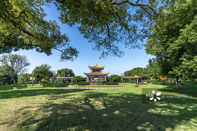 橘子洲望江亭图片素材