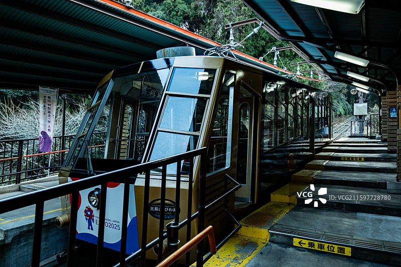 比叡山登山铁道：驶向天台宗圣地的山林专线1图片素材