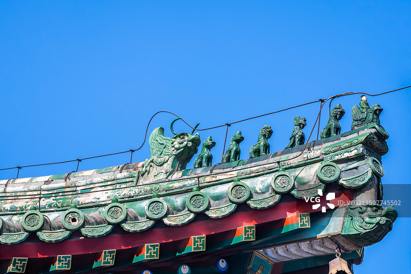 北京东岳庙（北京民俗博物馆）建筑风光图片素材