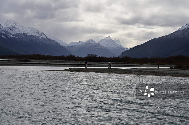 Glenorchy格林诺奇 瓦卡蒂普湖图片素材