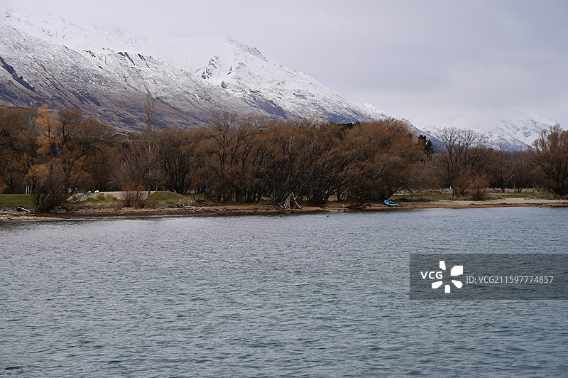 Glenorchy格林诺奇 瓦卡蒂普湖图片素材