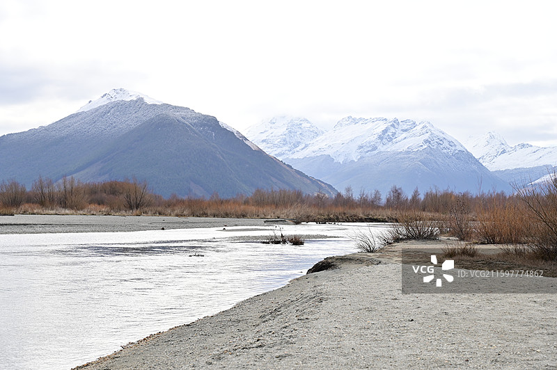 Glenorchy格林诺奇 瓦卡蒂普湖图片素材